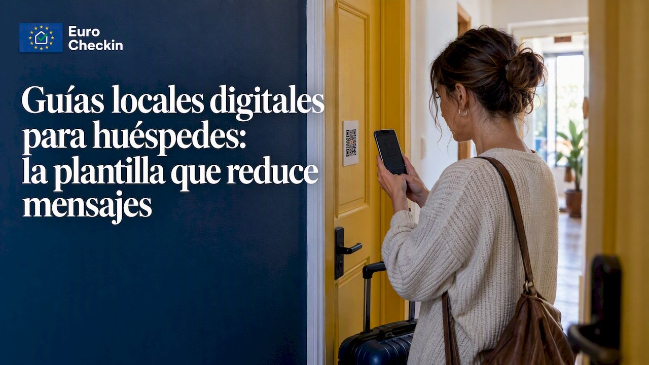 Guías locales digitales para huéspedes: la plantilla que reduce mensajes